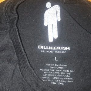 Billie Eilish concert black graphic t-shirt When we all fall asleep -Rock it!